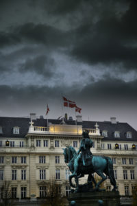 Copenhagen, Equestrian Statue in front Hotel Copenhagen, Equestrian Statue in front Hotel